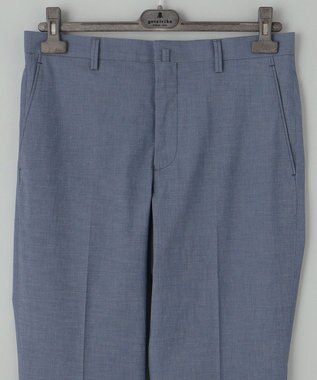 GOTAIRIKU 仕事で着られる 冷んやり綿パン【接触冷感/ストレッチ】ストレッチサマーポプリン ネイビー系