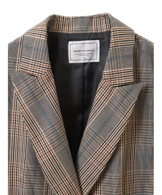 AMERICAN HOLIC Ｗボタンテーラードジャケット Check
