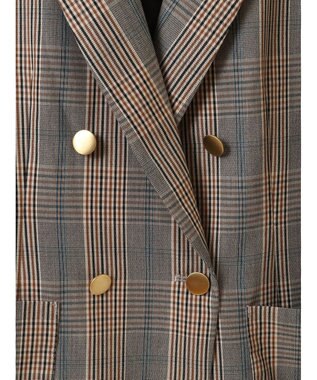 AMERICAN HOLIC Ｗボタンテーラードジャケット Check