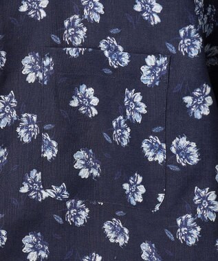 JOSEPH ABBOUD 【麻100％・軽い・涼しい】モイスチャー リネン シャツ ネイビー系6