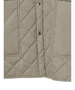 Green Parks 撥水加工　中綿キルトミドル丈コート Light Beige