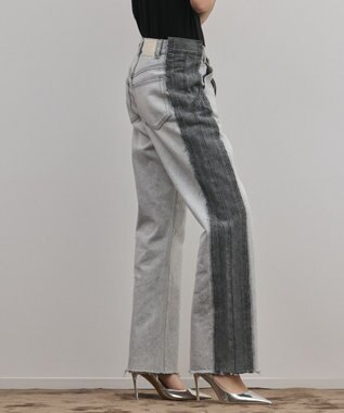 GRACE CONTINENTAL リメイクフレアデニムパンツ ブラック