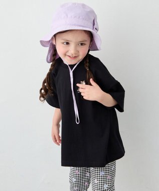 ANY KIDS 【UVカット/撥水/日よけ付き】バケットハット ラベンダー