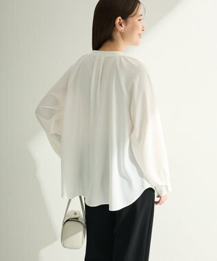 Green Parks Ｏ．２ｗａｙボウタイブラウス Ecru