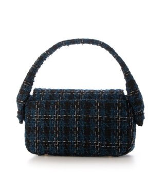 UNBILLION カシュカシュ cachecache / ツイード2wayハンドルフラップショルダー ネイビー