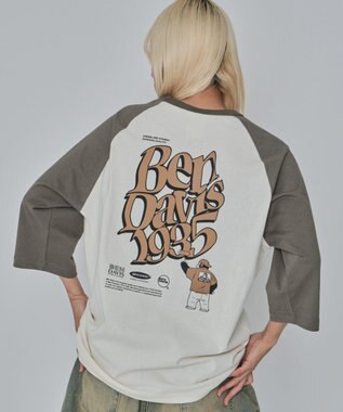  【ユニセックス着用ITEM/MLサイズ展開】別注BENDAVISグラフィックラグランT（7S）
