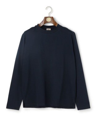 J.PRESS MEN 【WEB・一部店舗限定】サッカーロングスリーブ Tシャツ ネイビー系