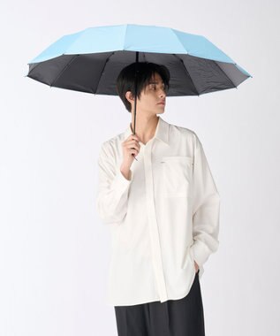 MOONBAT 【遮光100％/超軽量/耐久性】マジで軽い傘 晴雨兼用 折りたたみ日傘 マジカルテックプロテクション Tough 12 rib 55cm ペールスカイ