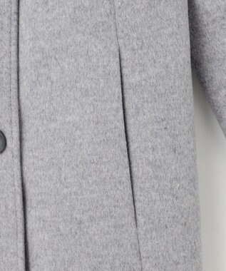 J.PRESS LADIES L Super150sAZAMIビーバー Pコート グレー系