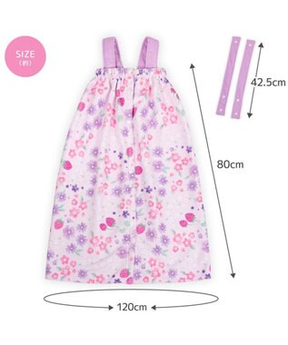 Mother garden マザーガーデン 野いちご 水泳 ラップタオル 80cm 野いちご