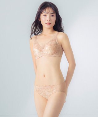 Wing ブラジャー 夏のブラストレスから解放 汗の不快感を軽減(カップ肌側・ワイヤーループ・バック) 背中すっきり 【ときはなつブラ】 フルカップ KB2172 ウイング／ワコール ベージュ