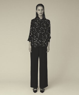 GRACE CONTINENTAL トリアセワイドイージーパンツ ブラック