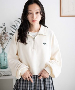 WEGO ハーフジップショートスウェット 柄3