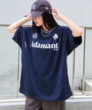 WEGO 【２点セット/ユニセックス着用ITEM/吸水速乾】アクセ付きメッシュロゴT（SS）