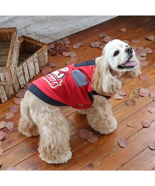 PET PARADISE スヌーピー ワンダフルストレッチ トレーナー 《寝転び》 中型犬 赤
