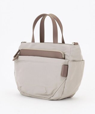 Y'SACCS ポリエステルツイル 2WAYトートバッグ グレージュ