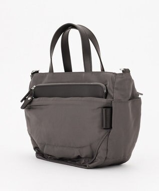 Y'SACCS ポリエステルツイル 2WAYトートバッグ ダークグレー