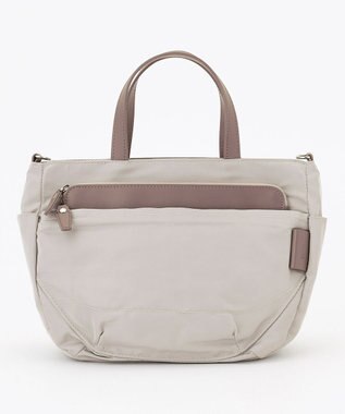 Y'SACCS ポリエステルツイル 2WAYトートバッグ グレージュ