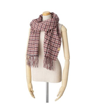 MOONBAT WEB限定【洗える】ミエル (miel) カシミヤ100％ チェックストール キャメル