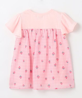 ANY KIDS ひらひら バックシャンTシャツ ピンク