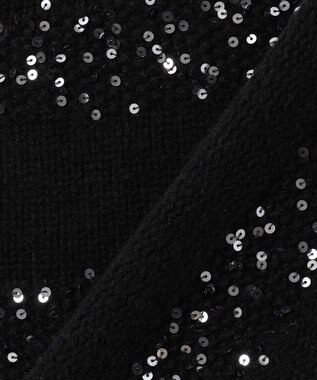 23区 L 【滝沢眞規子さん着用/一部店舗限定】スパングルボーダー ニット ブラック系