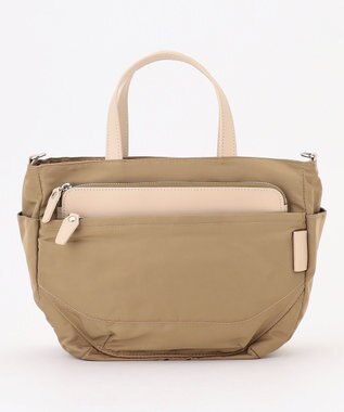 Y'SACCS ポリエステルツイル 2WAYトートバッグ ベージュ