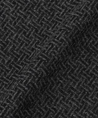 JOSEPH ABBOUD 【フランス製】ブレードライクパターン ストール ブラック系7