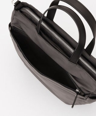 Y'SACCS ポリエステルツイル 2WAYトートバッグ ダークグレー