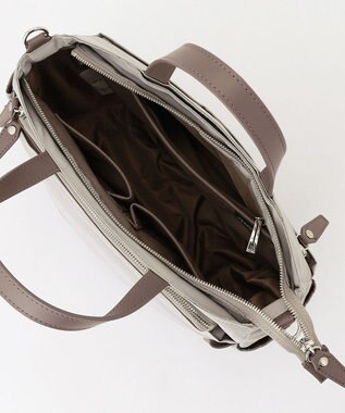 Y'SACCS ポリエステルツイル 2WAYトートバッグ グレージュ