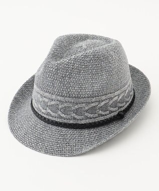JOSEPH ABBOUD 【洗える・サイズ調整可】ウォッシャブルヘリンボーン ハット ライトグレー系