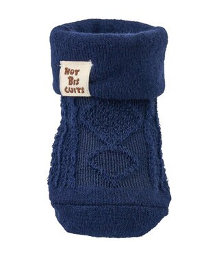 MIKI HOUSE HOT BISCUITS 【9-11cm】 ベビーソックス　アーガイル柄 紺
