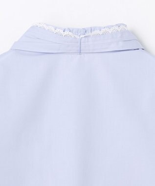 組曲 KIDS 【110-140㎝】 レースリボンタイブラウス サックスブルー