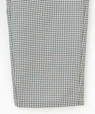 23区GOLF 【WOMEN】【撥水】ギンガムサッカー テーパードパンツ グレー系3