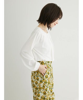 Green Parks ランダムタックブラウソー Off White