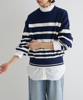 Green Parks フリルブラウス Off White