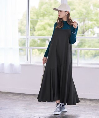 Tiaclasse 【洗える】ランダムリブニットプルオーバー ターコイズ