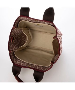 UNBILLION カシュカシュ cachecache / 柄アソートジャガード2wayトートバッグ ワイン