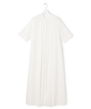 ICB 【先行予約】リネンスラブローン シャツワンピース オフホワイト