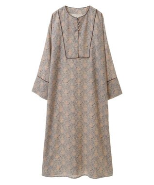 CRAFT STANDARD BOUTIQUE パイピングカフタンワンピース Gray