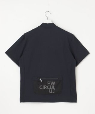 PW CIRCULUS 【UVカット / 吸水速乾 / 伸縮性抜群】【MEN】メッシュポケットモック ブラック系