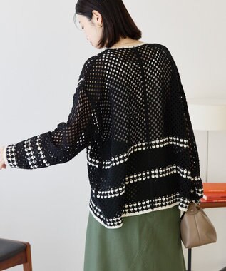 AMERICAN HOLIC クロシェカーディガン Black