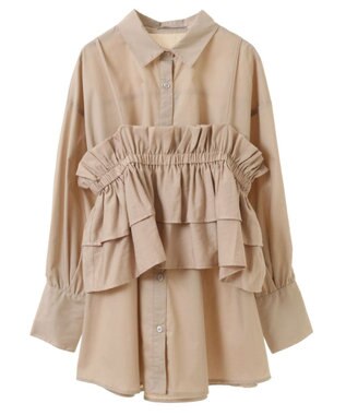 Green Parks armonia.ビスチェセットシャツチュニック Beige