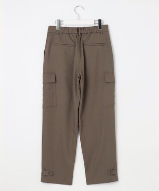 J.PRESS LADIES L 【洗える】ツイルライトストレッチ テーパード カーゴ パンツ カーキ系
