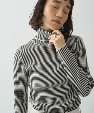 AMERICAN HOLIC バイパチリブタートルネックニットプルオーバー Red