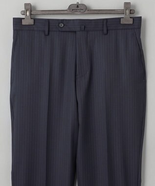 GOTAIRIKU 横に伸びる【TasmaniaWool/タマニアウール】ストレッチ スーツ（ネイビーストライプ） ネイビー系1