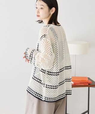 AMERICAN HOLIC クロシェカーディガン Ivory