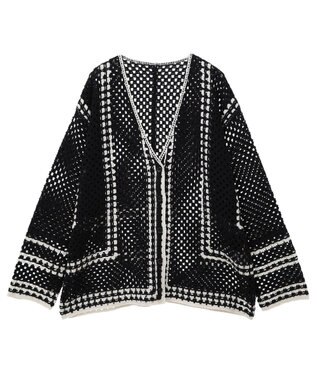 AMERICAN HOLIC クロシェカーディガン Black