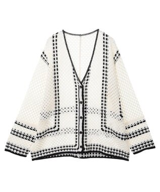 AMERICAN HOLIC クロシェカーディガン Ivory