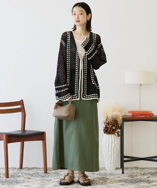 AMERICAN HOLIC クロシェカーディガン Black