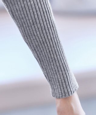 Tiaclasse 【洗える】ランダムリブニットプルオーバー グレー